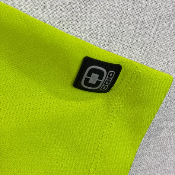 OGIO Glam Polo Shirt Energy Medium Neon Yellow Green Color NWT - Picture 5 of 13